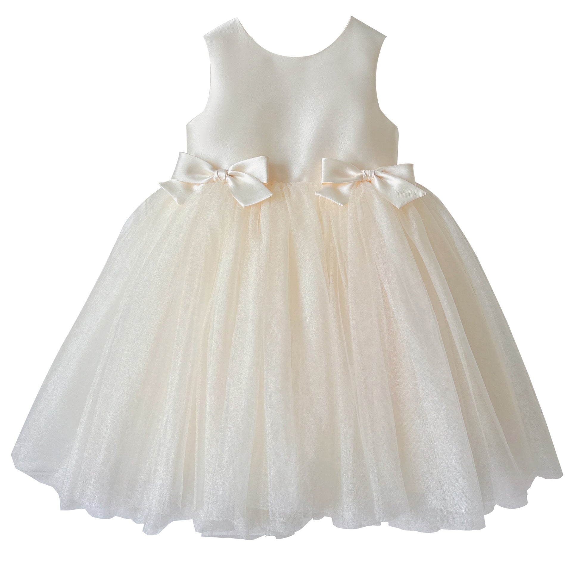 Vestido Infantil Cetim Lacinho