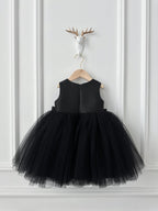 Vestido Infantil Cetim Lacinho