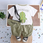 Conjunto Infantil Masculino Dino Bolsinha