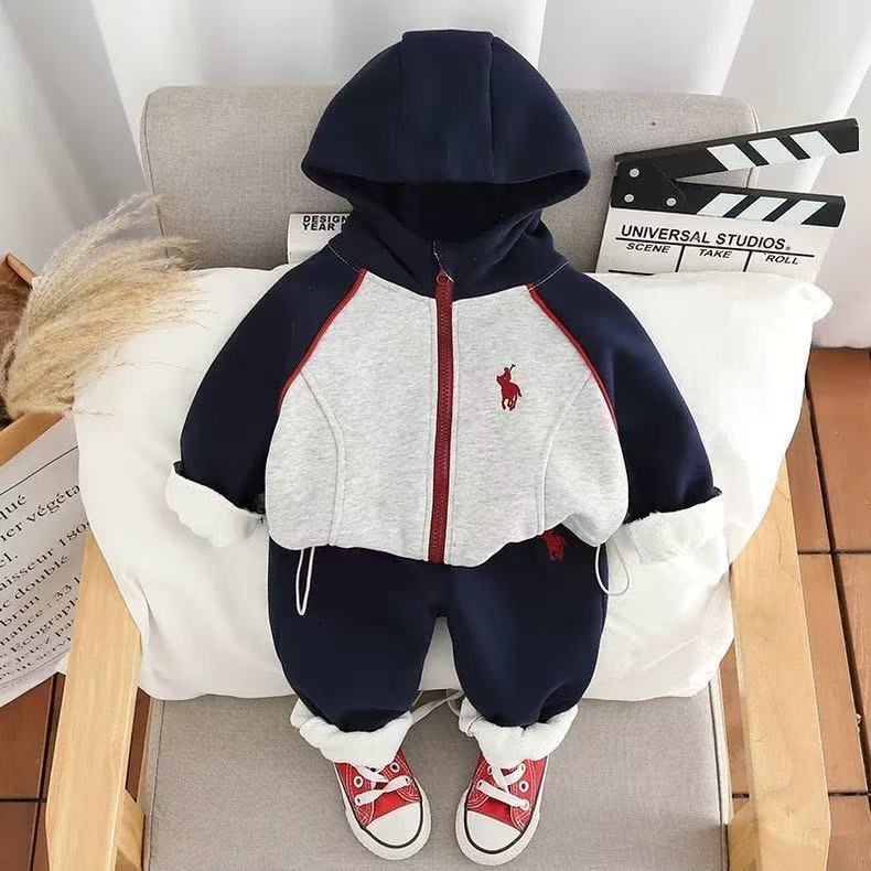 Conjunto Infantil Masculino Polo Zípper