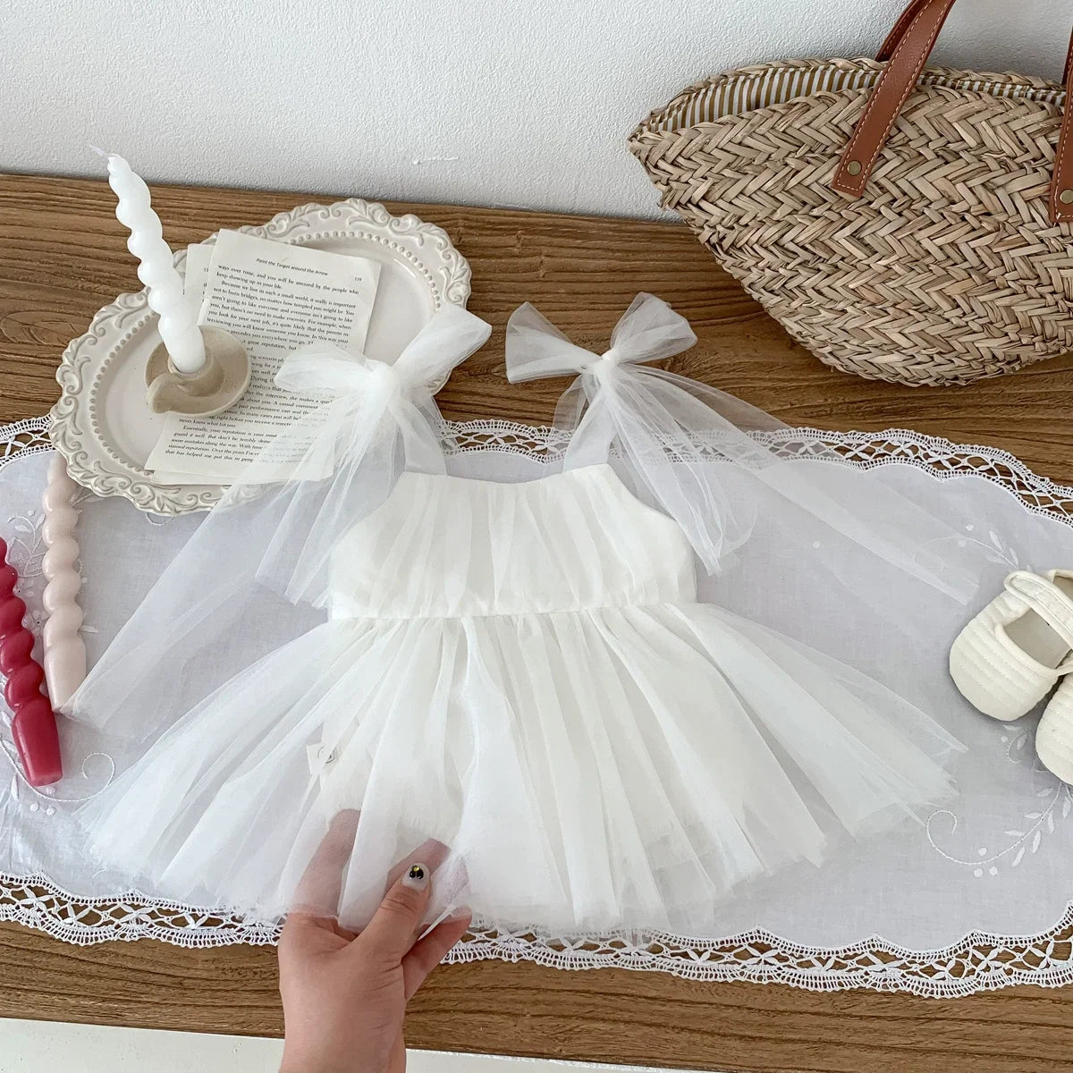Body Vestidinho Infantil De Tule