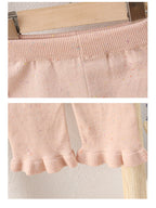 Conjunto Infantil Inverno de Tricô Lacinhos