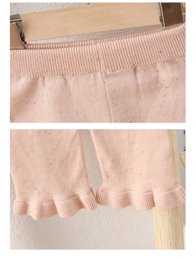 Conjunto Infantil Inverno de Tricô Lacinhos