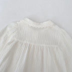 Body Infantil Feminino Branco Botões