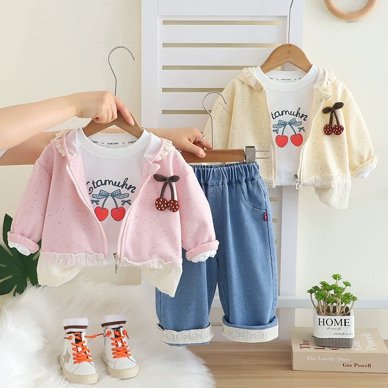 Conjunto Infantil 3 Peças Cerejinhas