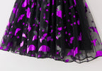 Vestido Infantil de Tule Hallowen