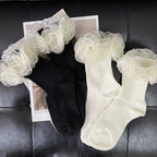Meia Infantil Rosas