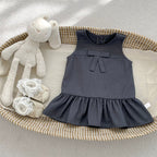 Vestido Infantil + Blusa Branca Golinha