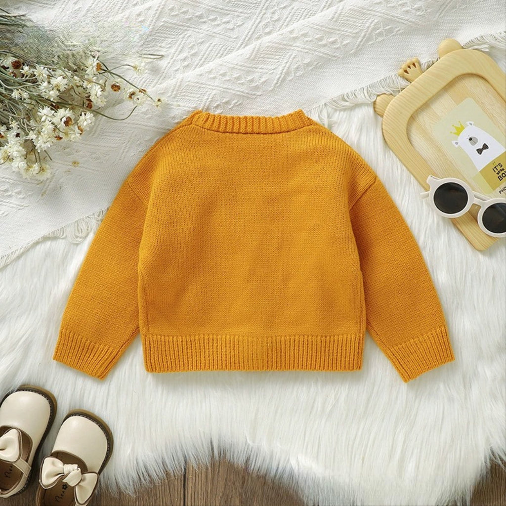 Cardigan Infantil de Tricõ Florzinhas