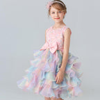 Vestido Infantil Camadas Colors