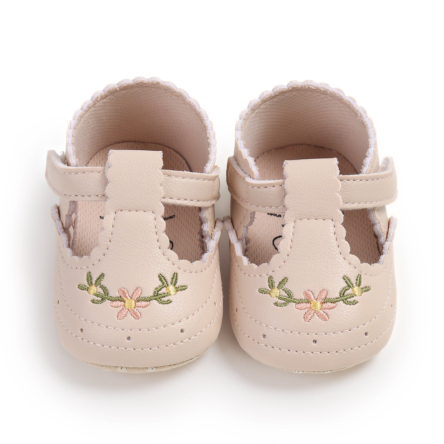 Sapato Infantil Feminino Bordado Florzinhas