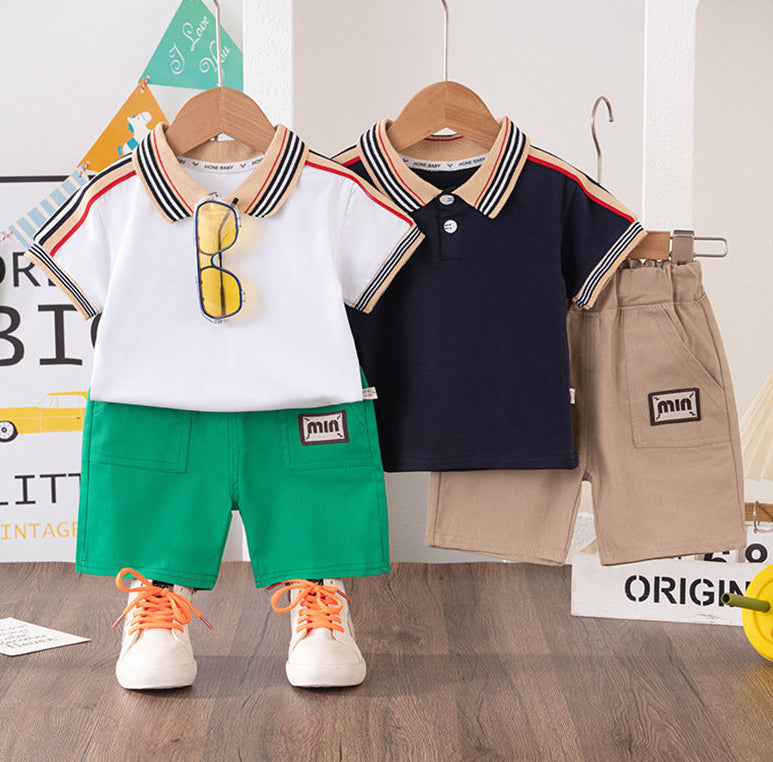 Conjunto Infantil Masculino Polo Lístras