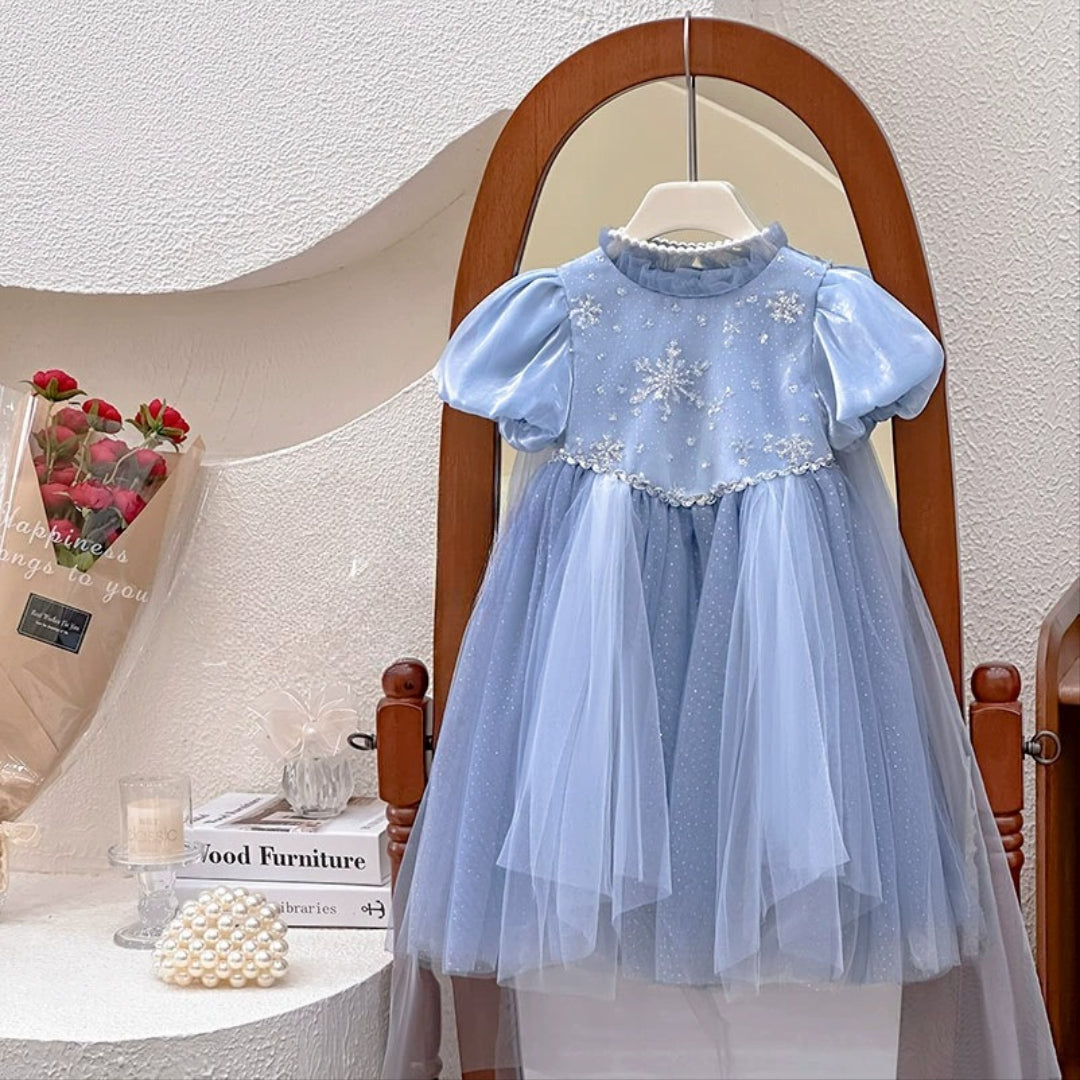 Vestido Infantil Azul Princesa