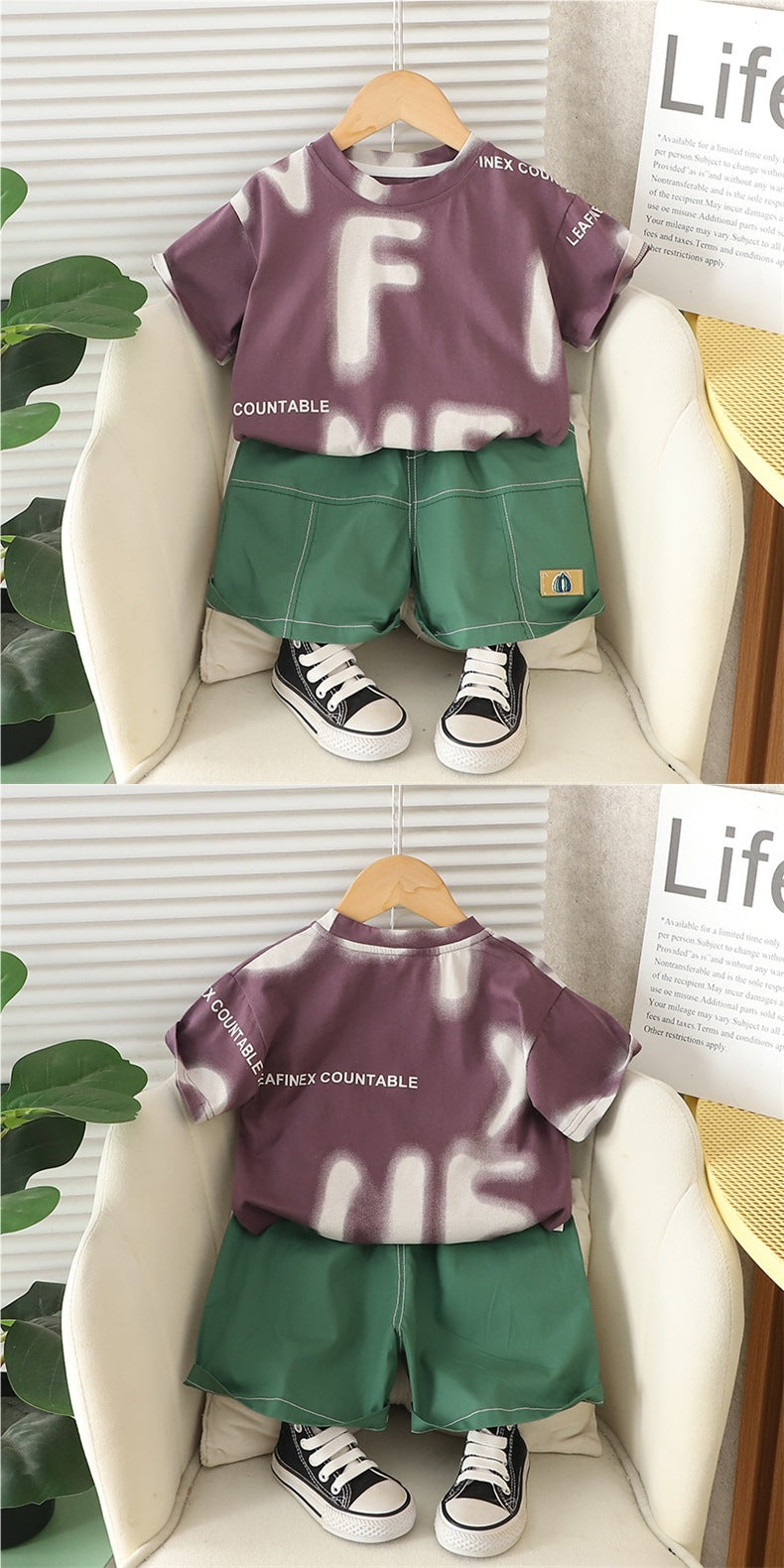 Conjunto Infantil Masculino Letras