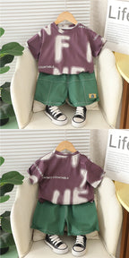 Conjunto Infantil Masculino Letras