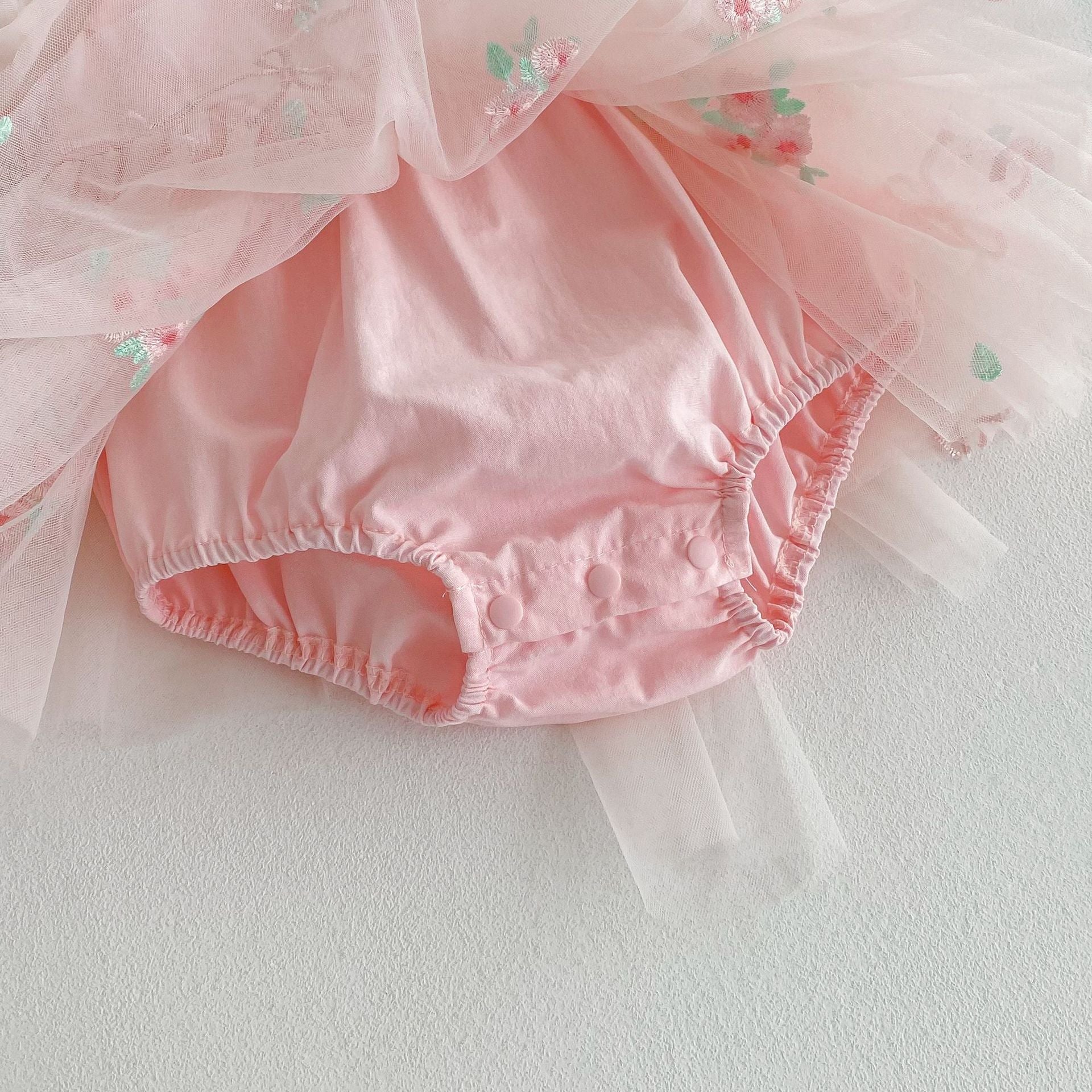 Vestido Infantil Tule Florzinhas