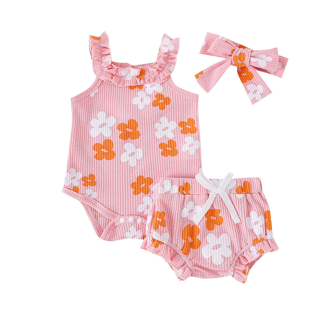 Conjunto Infantil Verão Florzinhas