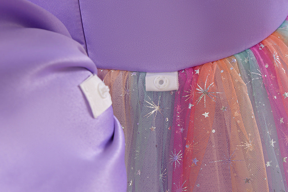Vestido Infantil de Festa Longo Flores
