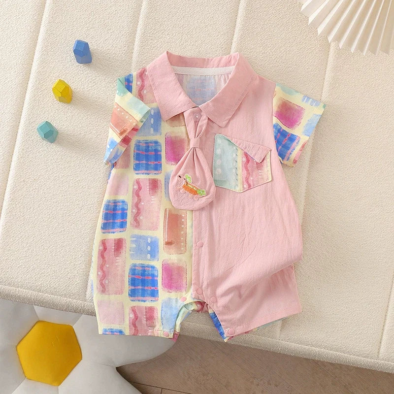 Macaquinho Infantil Xadrez Cores