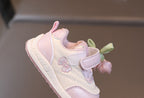 Tênis Infantil Feminino Velcro Tulipa