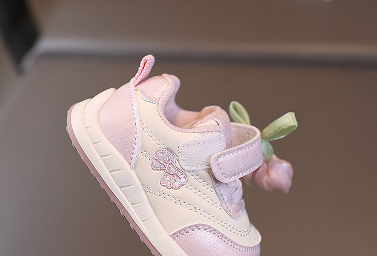 Tênis Infantil Feminino Velcro Tulipa