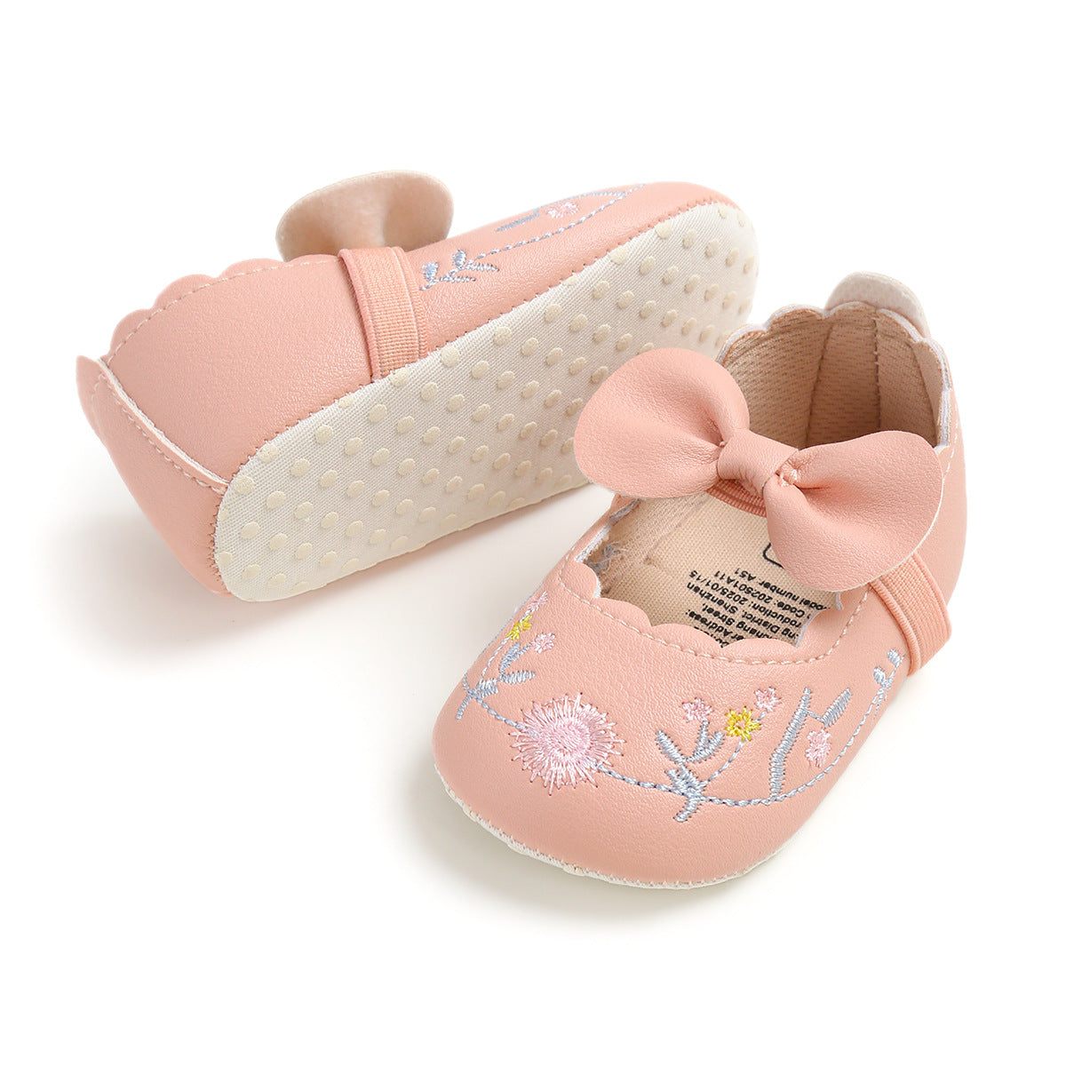 Sapato Infantil Floral Lacinho