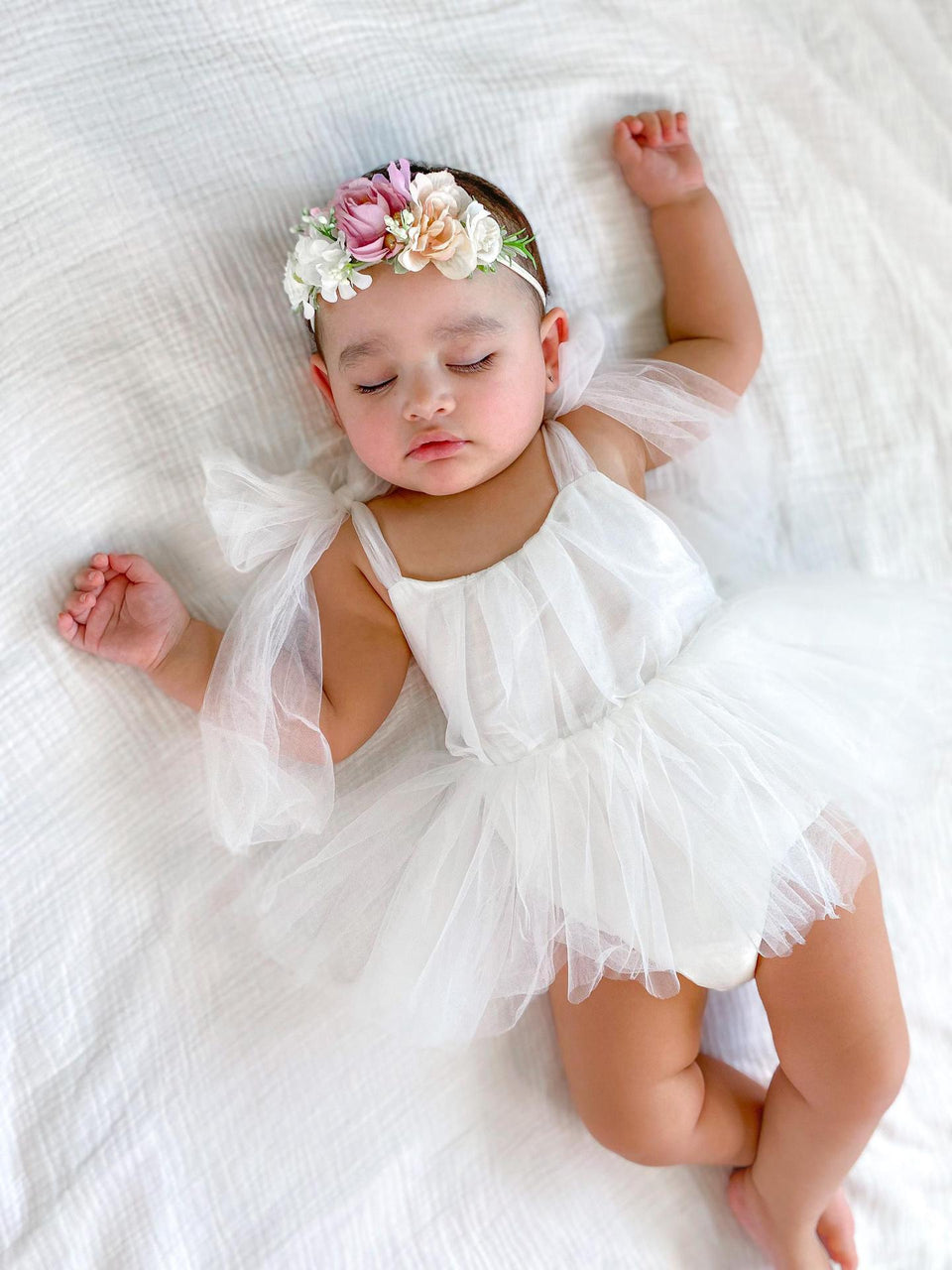 Body Vestidinho Infantil De Tule