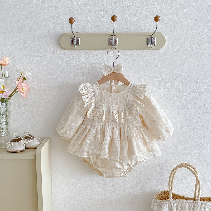 Body Infantil Feminino de Renda