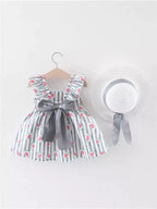 Vestido Infantil Melancia Lacinho