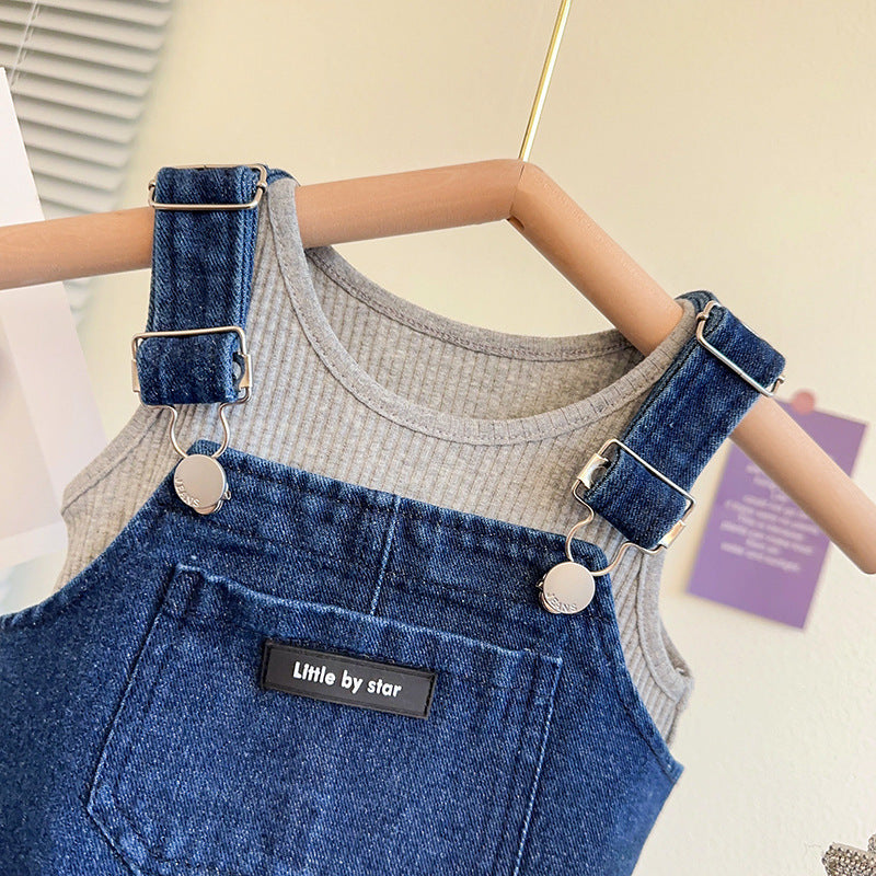 Conjunto Infantil Feminino 3 Peças e Jeans