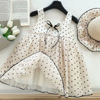 Vestido Infantil Poá Lacinho