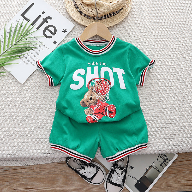 Conjunto Infantil Masculino Ursinho Basquete
