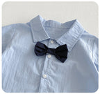 Conjunto Infantil Jardineira Gravatinha
