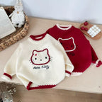 Blusa Infantil Tricô Hello Kity