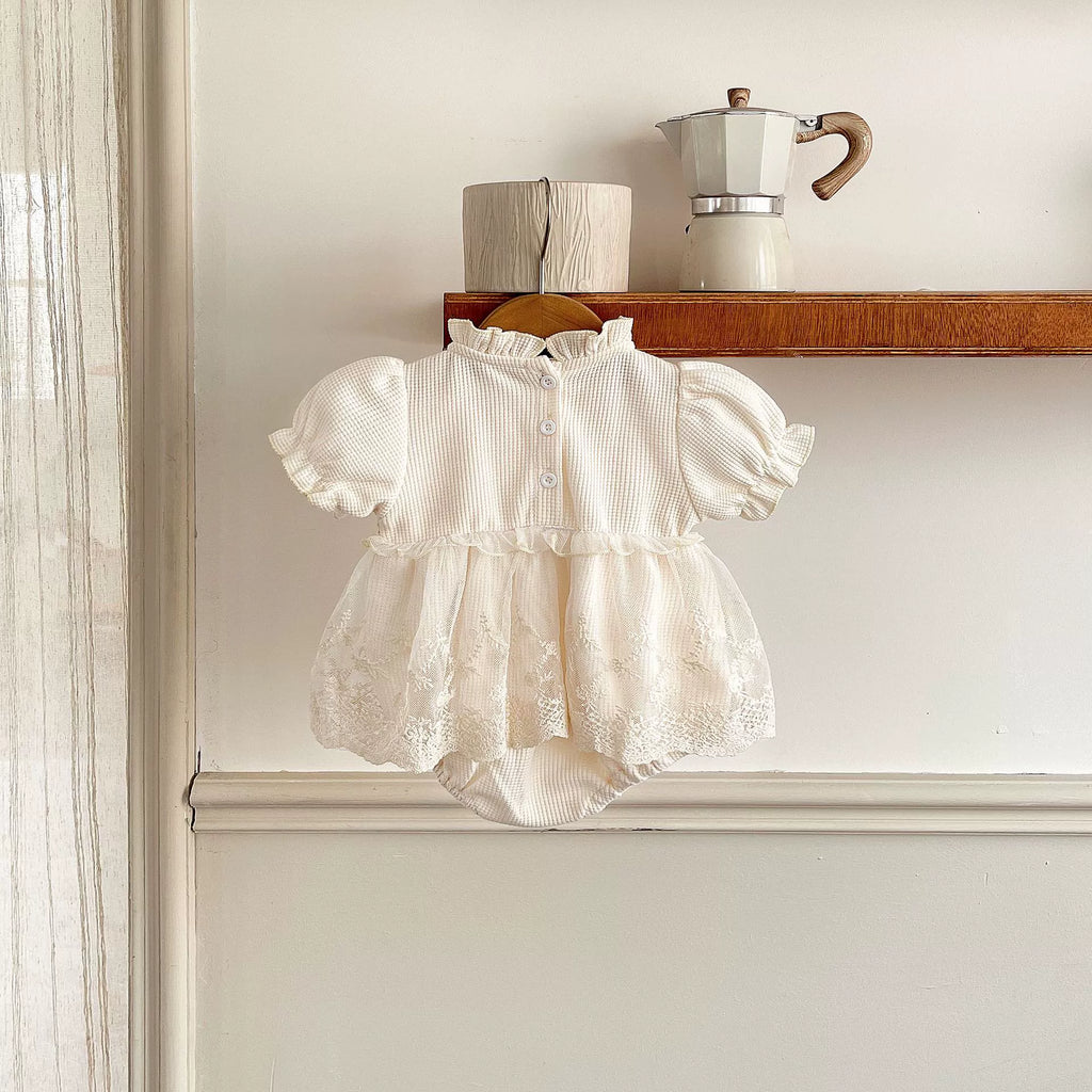 Body Infantil Feminino com Tule Rendado