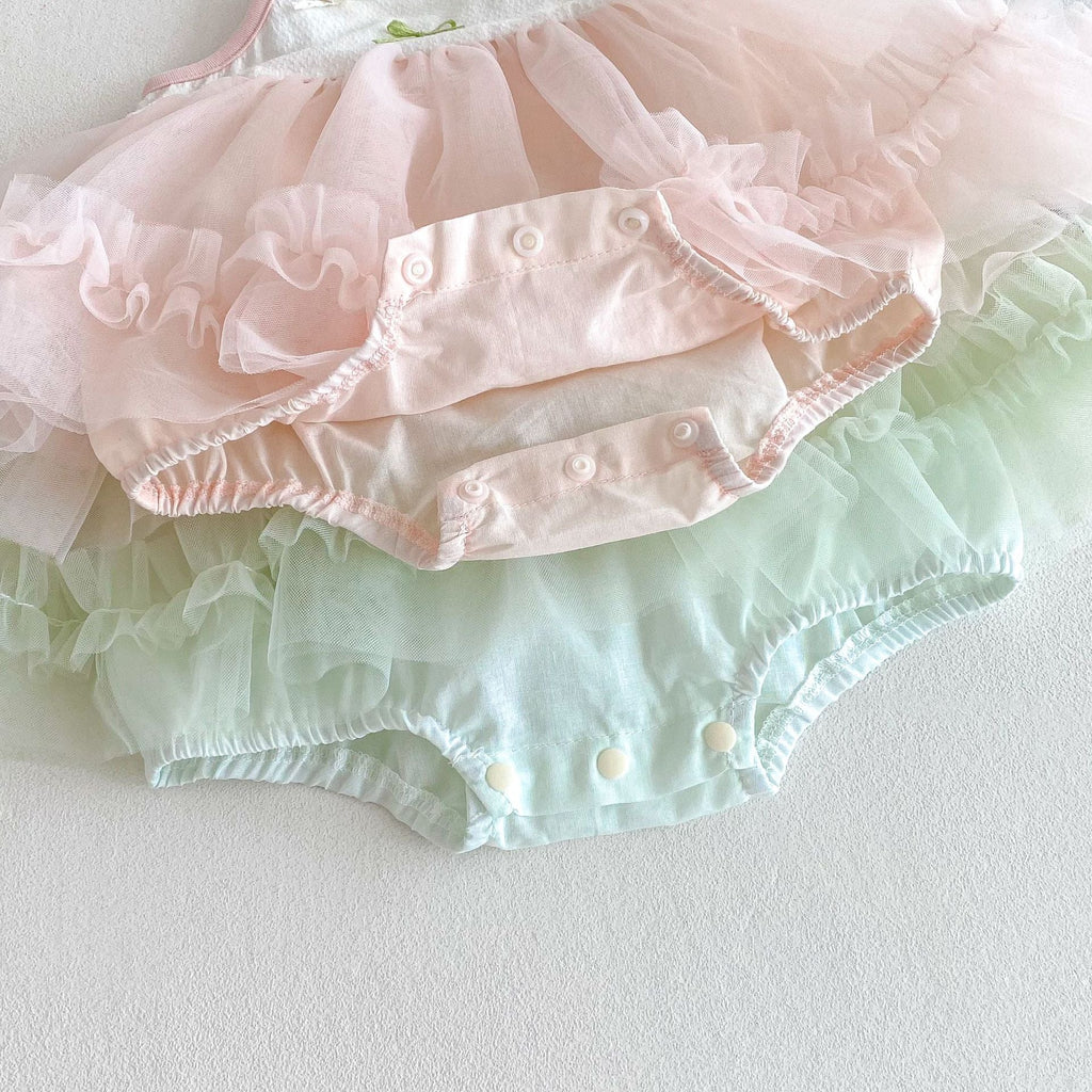 Vestido Infantil Tule Lacinhos