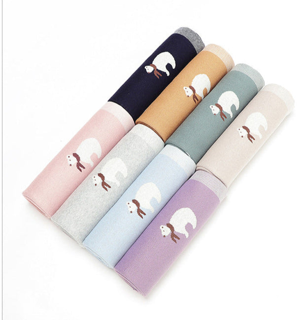 Manta Infantil Urso de lenço