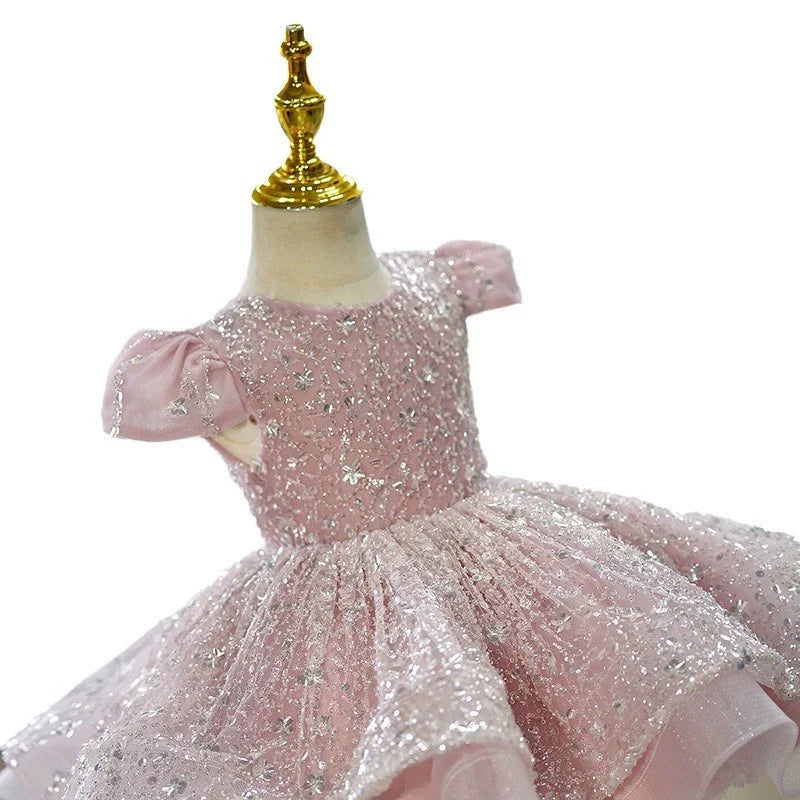 Vestido de Festa Lantejoulas Brilhante