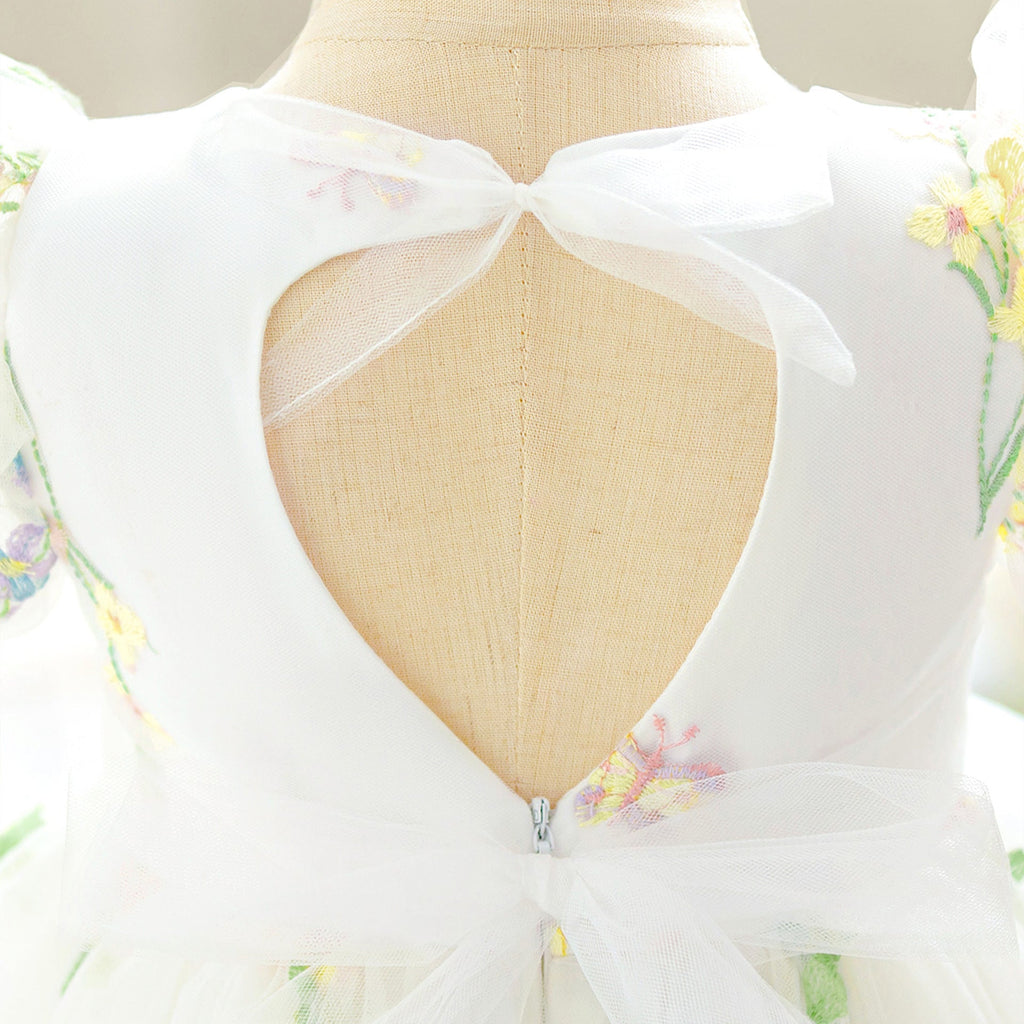 Vestido de Festa Tule Floral