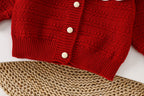 Conjunto Infantil Feminino de Tricô Inverno