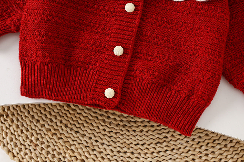 Conjunto Infantil Feminino de Tricô Inverno