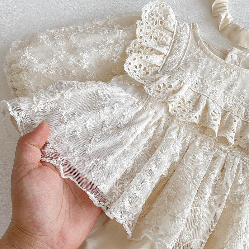 Body Infantil Feminino de Renda