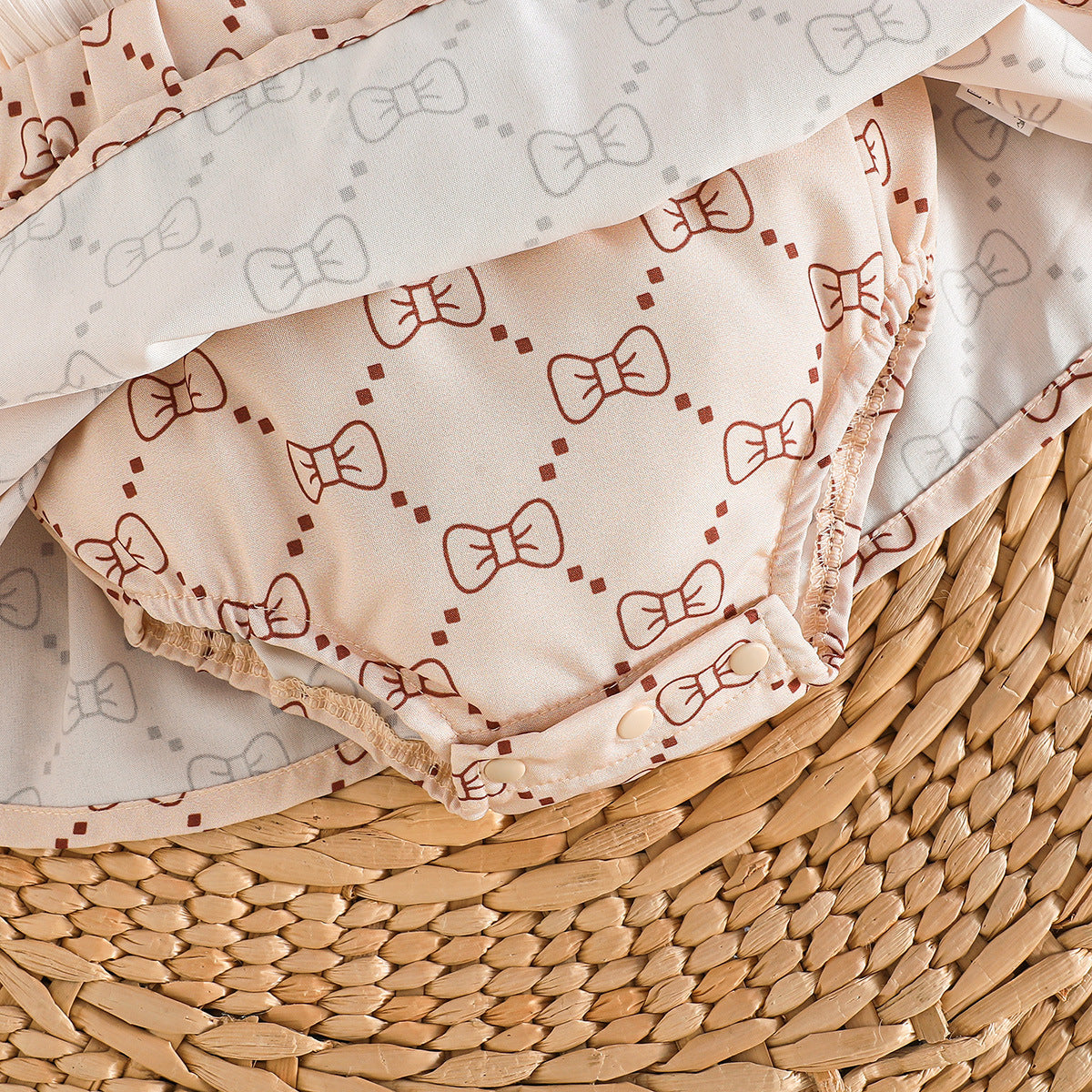 Macacão Infantil Feminino Verão Lacinho