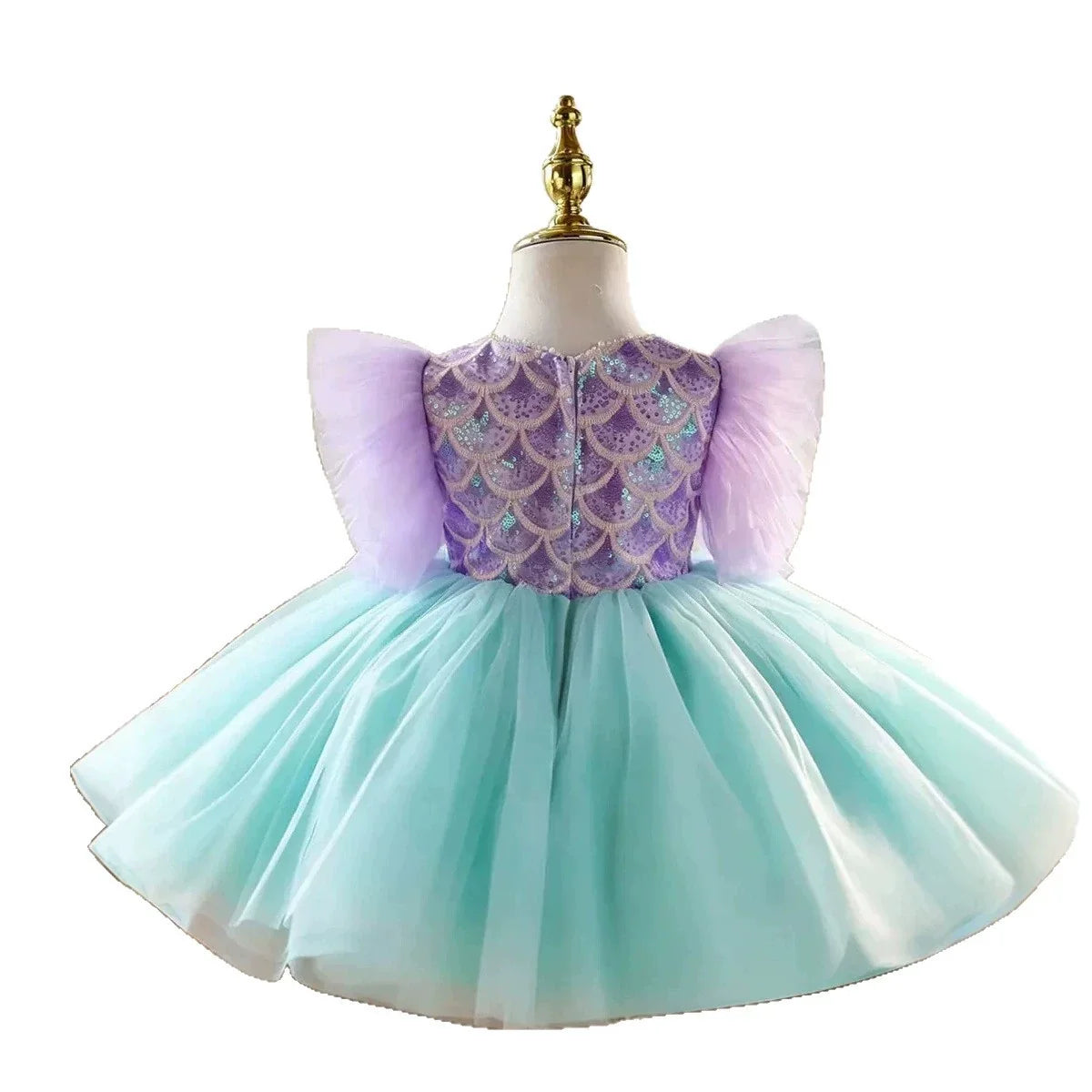 Vestido Infantil de Festa Sereia