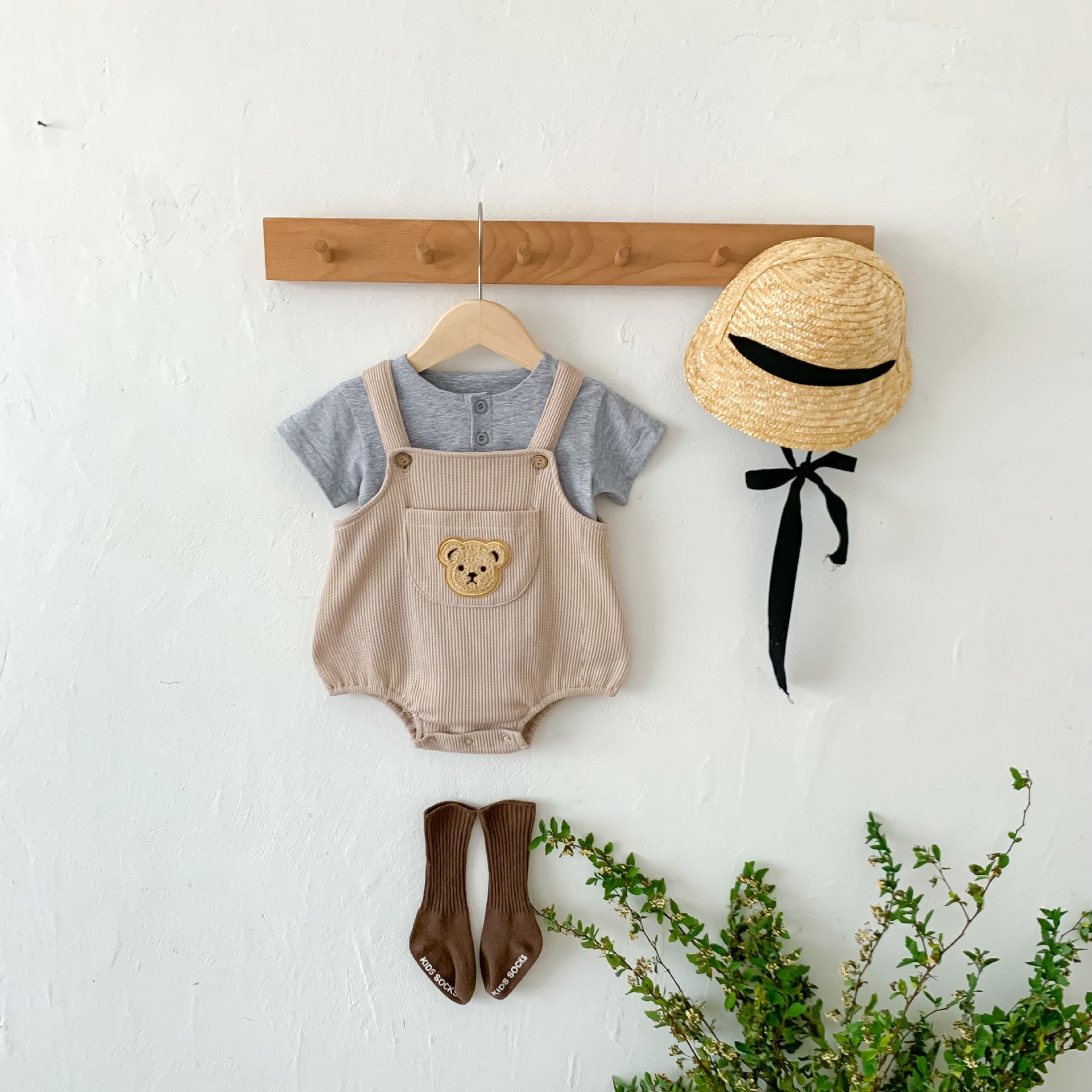 Jardineira Infantil Ursinho