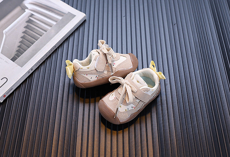 Tênis Infantil Feminino Florzinhas com Velcro