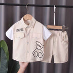 Conjunto Infantil Masculino Bolsinhos Urso