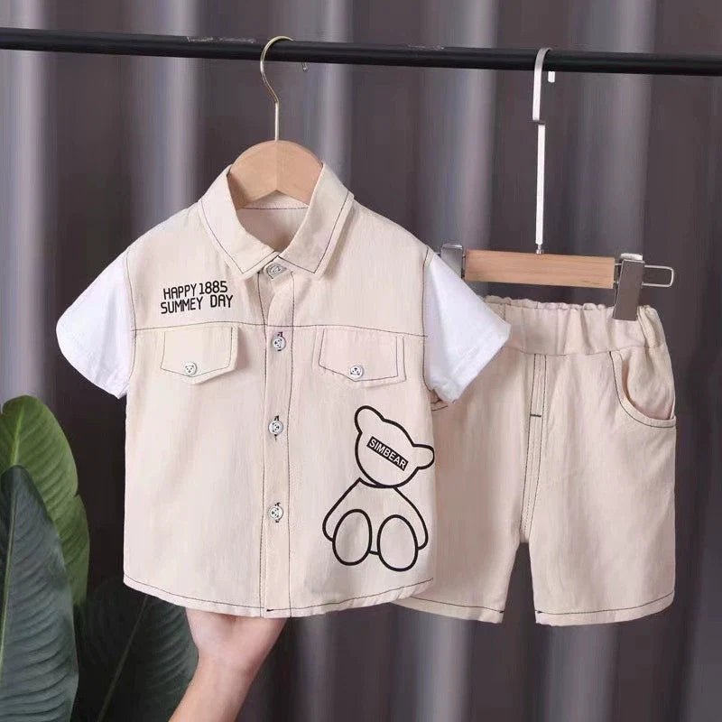 Conjunto Infantil Masculino Bolsinhos Urso