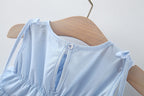 Vestido Infantil Azul Babadinhos