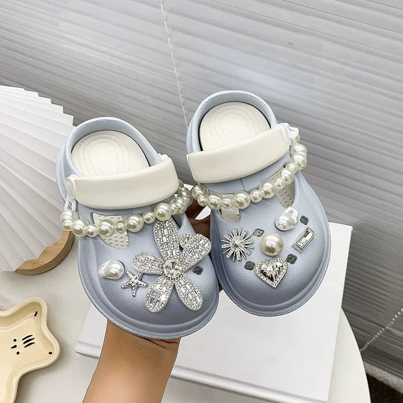 Crocks Infantil Flor Brilhante